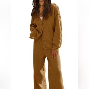 ✨ Cozy Chic Fazortev 2-Piece Knit Lounge Set – Brown (M)

🧡✨ NEW & NEVER WORN!✨🧡
